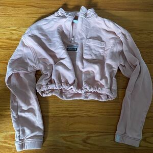 Adidas crop quarter-zip sweatshirt